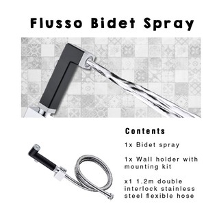 Rubine Bidet Spray head/ Spray gun/ Black, white, chrome color #1