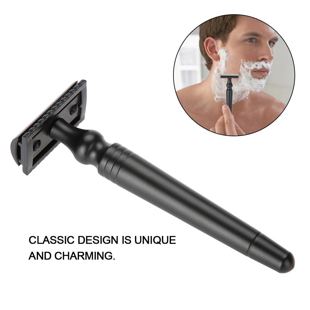 Safety Beard Shaping Razor Double Edge Blade Manual Mustache Shaving