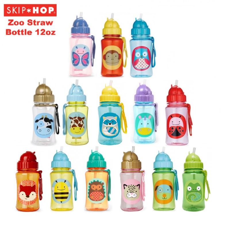 Skip*hop Zoo Straw Bottle ( Ages 12m+ ) 