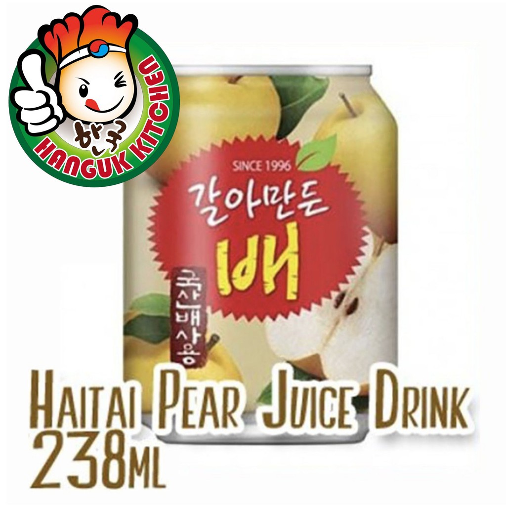 Haitai Pear Juice Drink Popular Korean Beverage 238ml (12 Cans / 1 ...