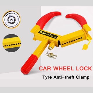 Heavy Duty Anti Theft Car Motorcycle Wheel Clamp Tyre Lock (Hardened Steel, Prevents Car Theft, Loss Of Vehicle)