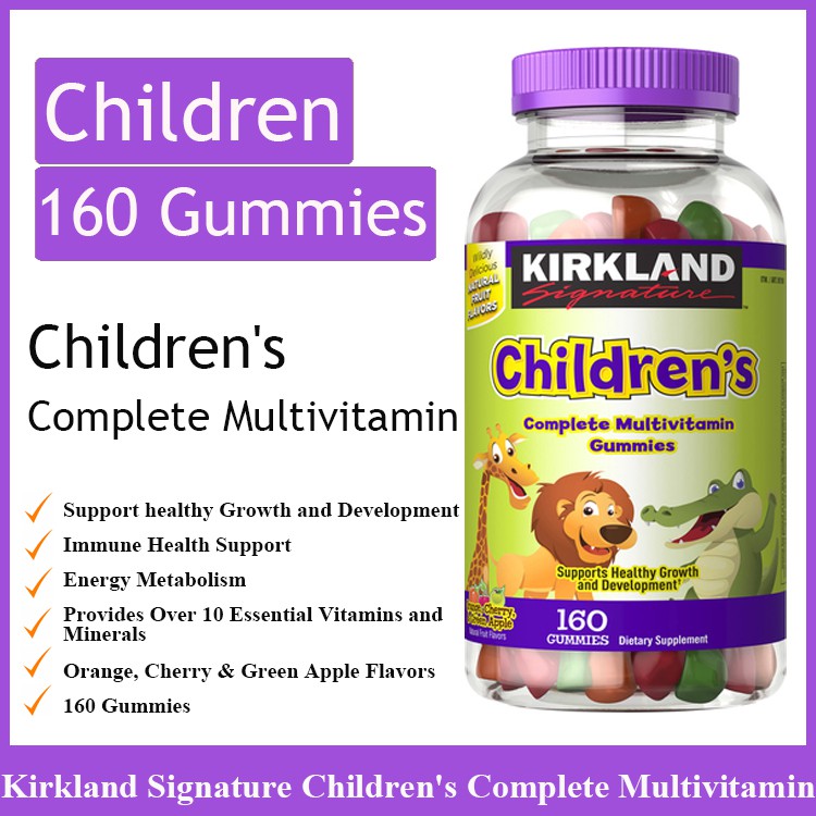 Kirkland Signature Children's Complete Multivitamin 160 Gummies Kid