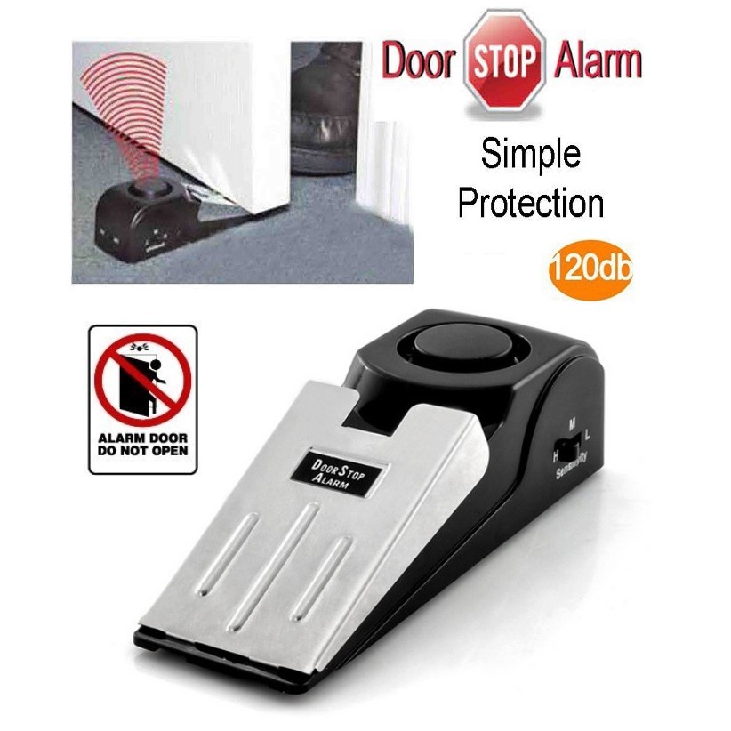 🔵FREE MAIL🔵Wireless Door Stopper Alarm System Good for Traveller