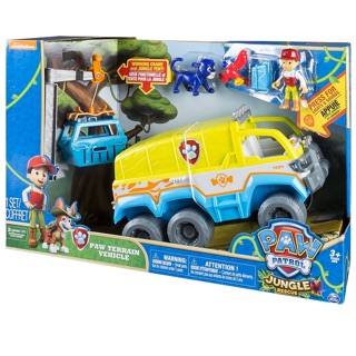 paw patrol jungle rescue tracker's cruiser vehicle