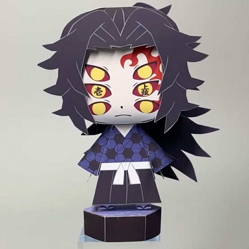 Anime Kokushibou Paper Model Demon Slayer Kimetsu No Yaiba Shopee Singapore