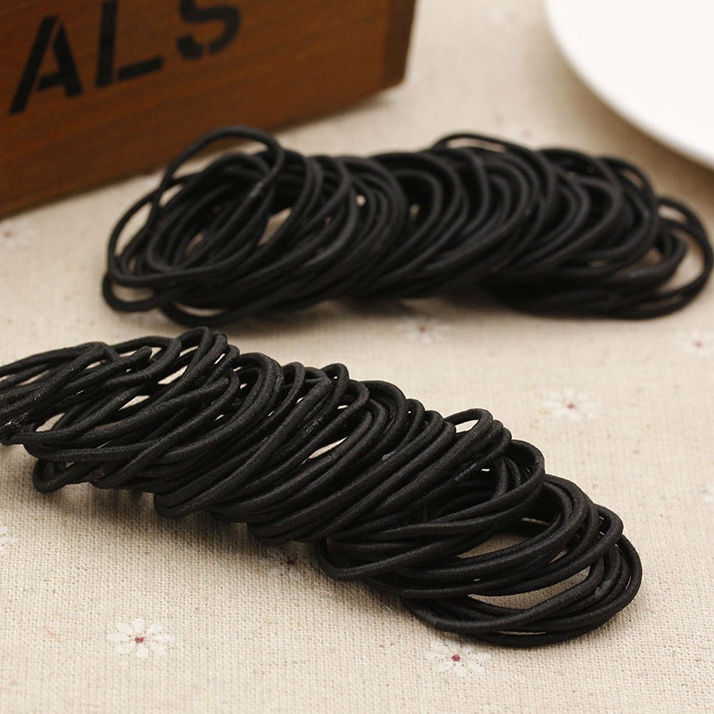 100 PCS Elastic Women Girl Hair Band Ties Rope Ring Hairband Ponytail  Holder | Shopee Singapore