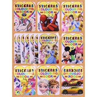 [SG LOCAL SELLER] Avenger Disney Sticker Coloring Book for Children School Supplies Birthday Party Birthday Gifts Set