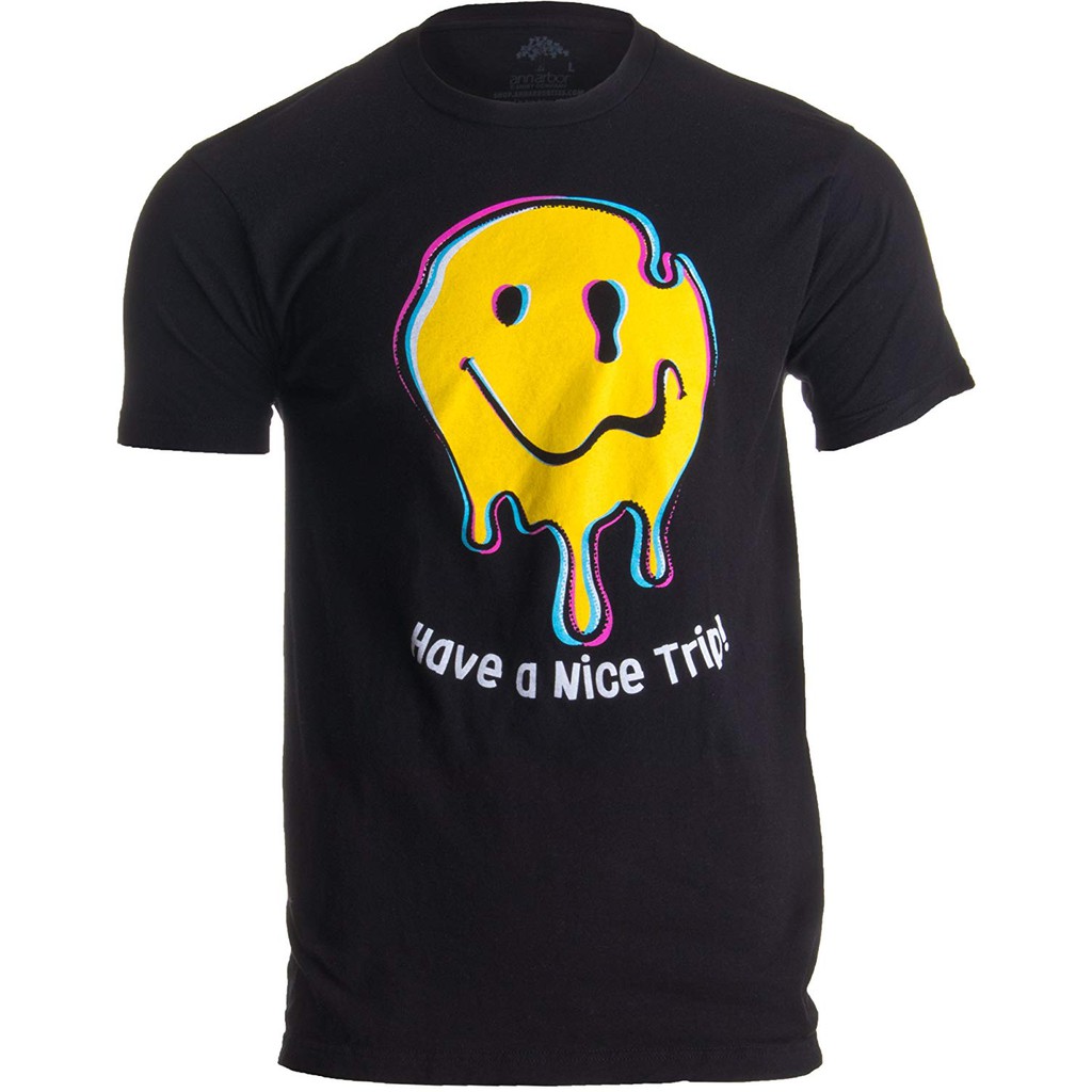 Have A Nice Trip | Funny Psychedelic Drug Magic Mushroom Lsd Mdma T-Shirt  100% Cotton Birthday Gift | Shopee Singapore
