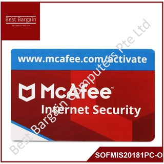 Best Bargain - McAfee Internet Security - 1 Year Subscription LICENCE KEY CARD ONLY