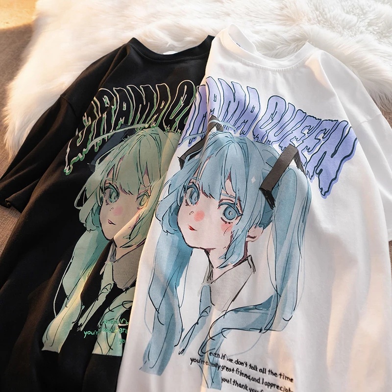 Women T-shirts Summer Harajuku Japanese Anime Fashion Woman Blouses 2022  Short Sleeve Tshirt Female Loose Y2k Clothes Kawaii Top | Shopee Singapore