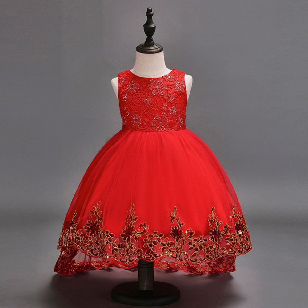 red junior bridesmaid dresses