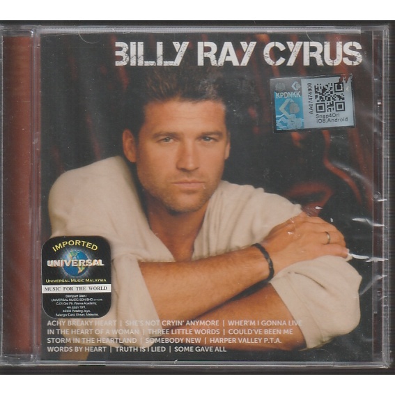 CD BILLY RAY CYRUS - ICON ( 100% ORIGINAL CD ) CD SALES | Shopee Singapore