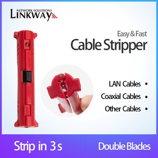 Linkway LW-CCS-RD Network Cable Stripper Ethernet Coaxial Cable Stripping Tool For LAN Electrical Wires