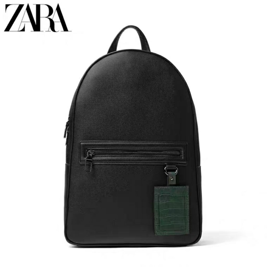 Zara Leather Backpack | Shopee Singapore