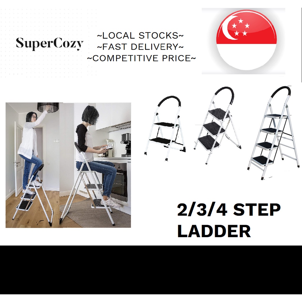 👍CHEAPEST!!!👍 Step Ladder Foldable 2,3,4 steps Shopee Singapore