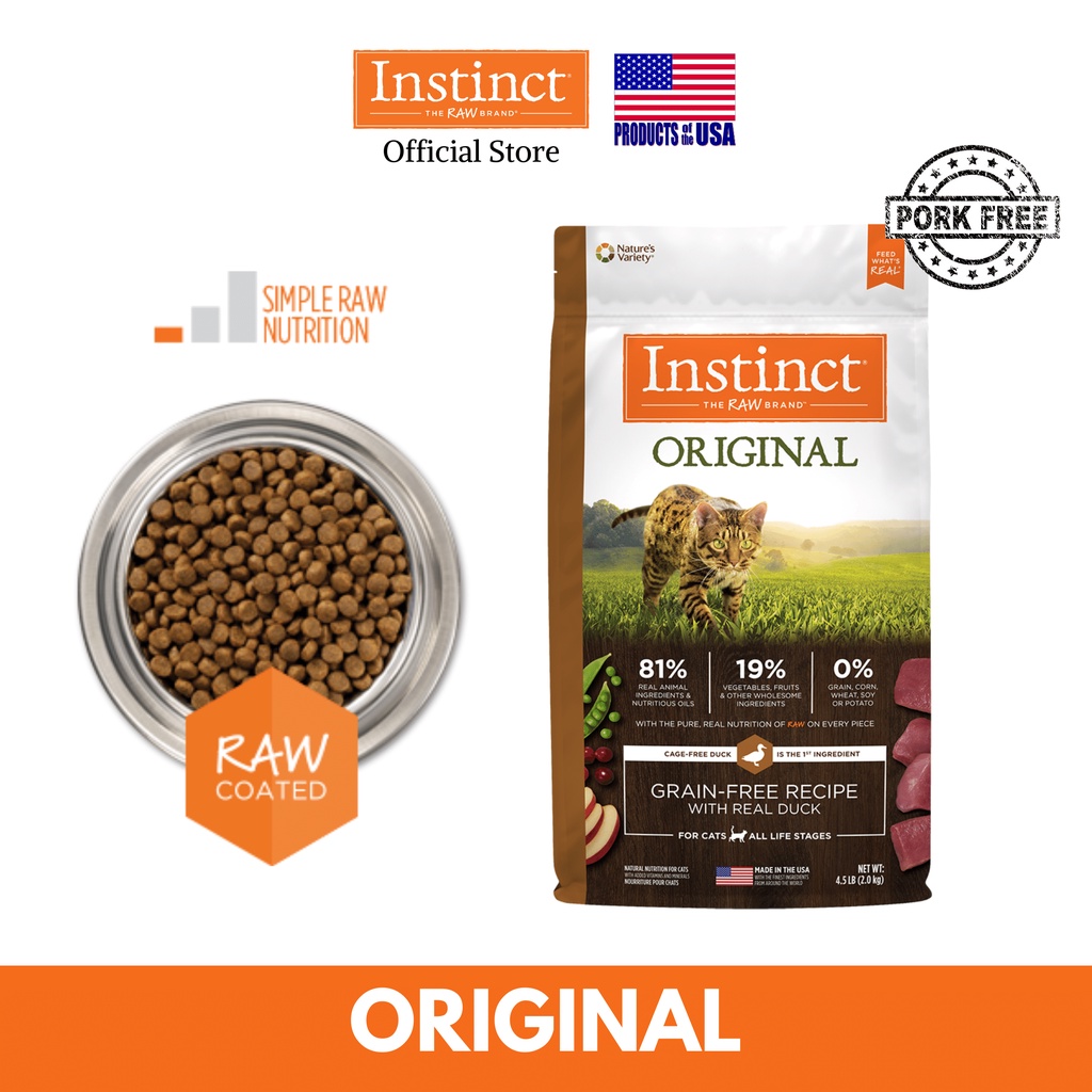 Instinct Original Grain Free Recipe With Real Duck Natural