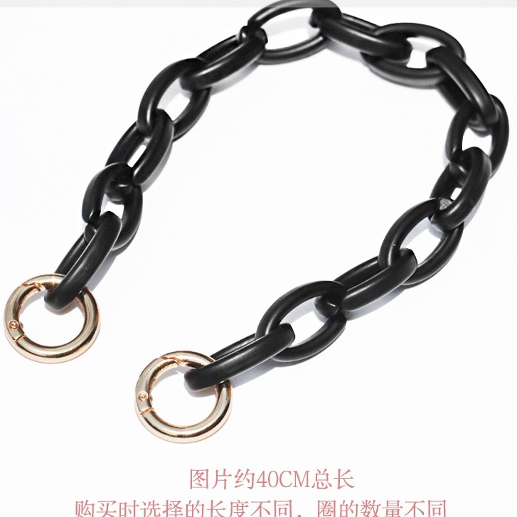 Bag Strap O-Shaped Chain Accessories Resin Female Portable Shoulder Oval Thick