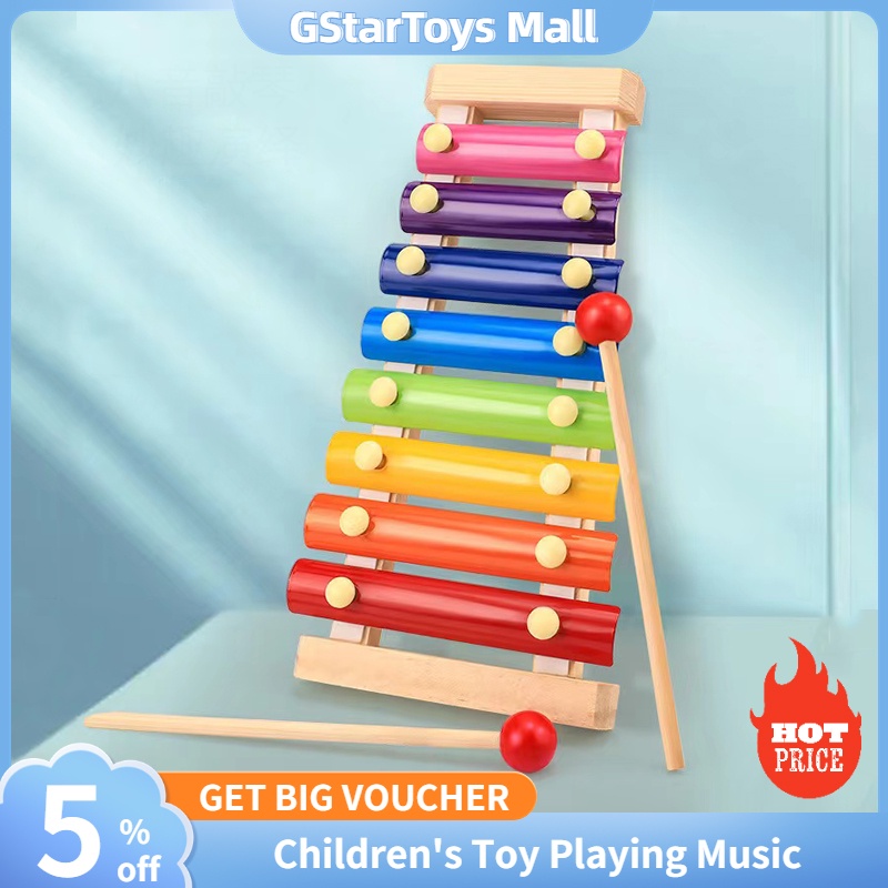 Hand Knocking Piano Music Instrument Baby Musical Toys Eight-Tone Xylophone Instrument Kids Toys
