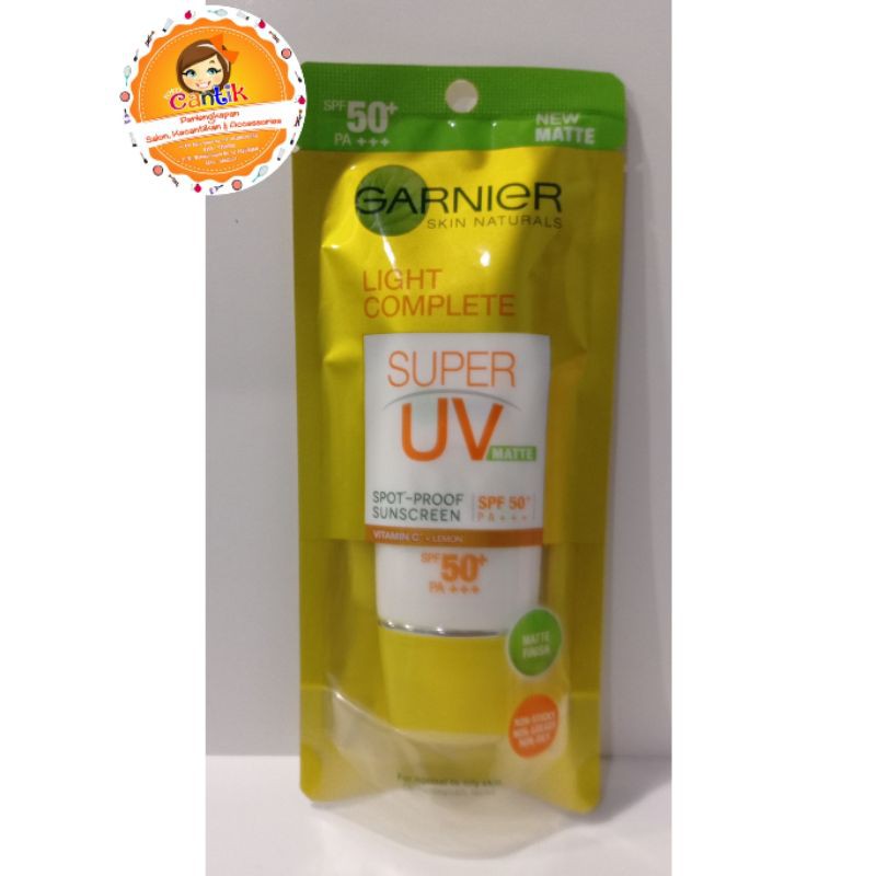 sunscreen garnier matte