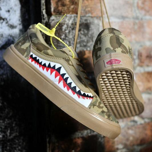 vans x bape sharktooth