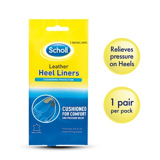 scholl leather heel liners