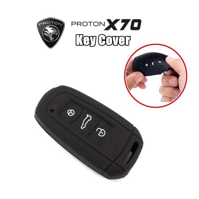 Ready Stock Sarung Kunci Silicone Car Key Cover For Proton X70 3 Button Shopee Singapore