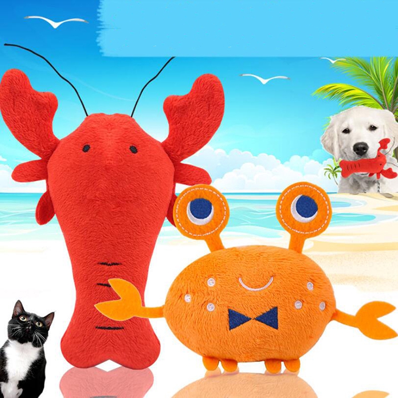 crab dog toy