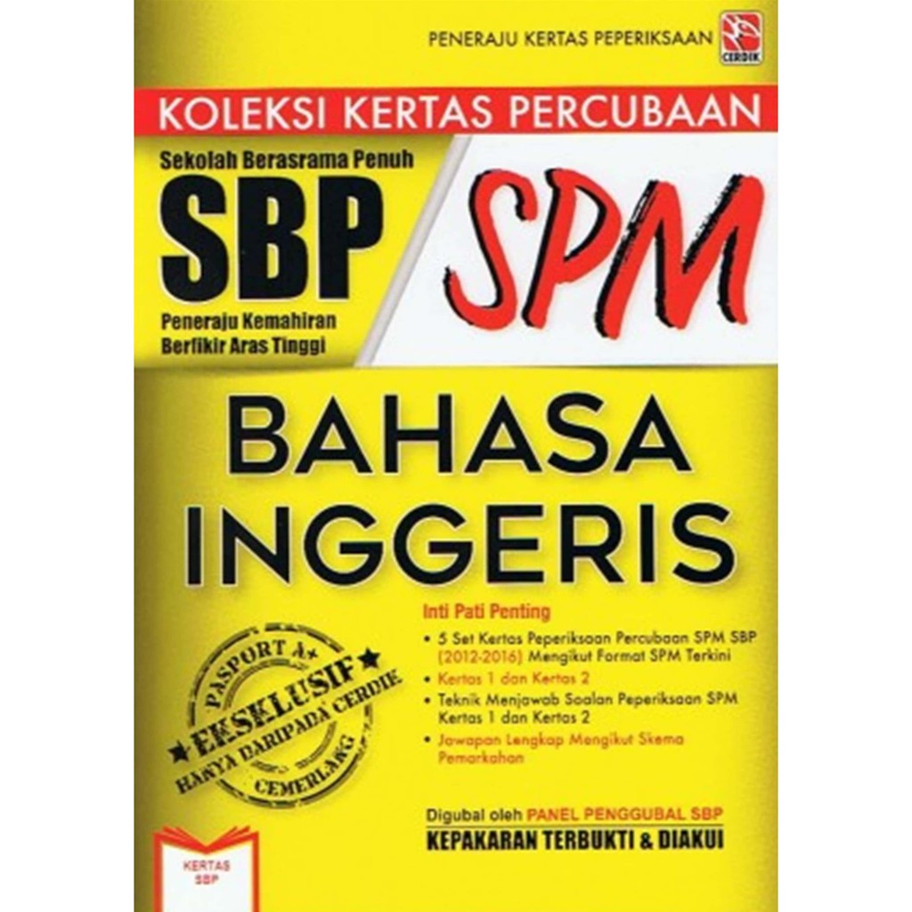 Shop Malaysia St Past Year Paper Story Sbp Spm Examination Paper Collection Interesting Language English Xx Offer Price Shopee Singapore