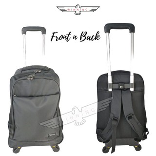 ★WINNING★ CARRY ON TROLLEY LAPTOP REMOVABLE TROLLEY AND DETACHABLE WHEELS BAG