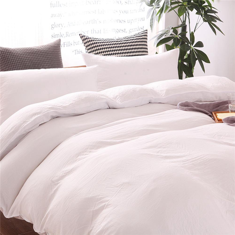 Washable Bedding Cotton Pillow Machine Case Soft Set Quilt Duvet