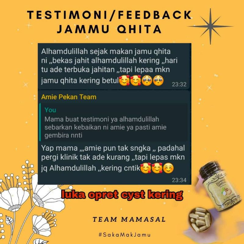 Jammu Qhita 30capsules Original Hq Shopee Singapore