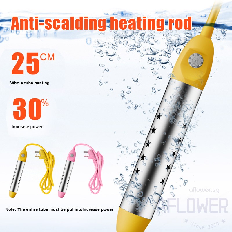 Immersion Heater Electric Submersible Instant Hot Water Heater with Metal  Guard Cover Portable Travel Bucket Heater | Shopee Singapore
