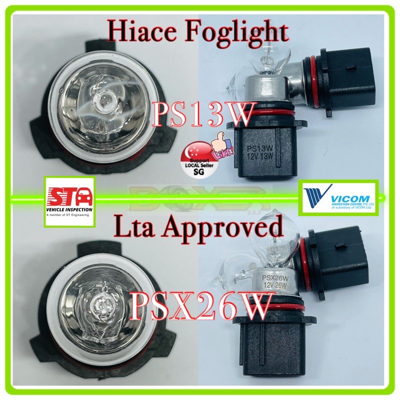 hiace foglight - LTA approved - 4300k - PS13W - PSX26W