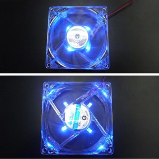 Computer Fan 4 LED 80mm 8025 Silent PC Computer Case Cooler Cooling Fan Mod BZ# 