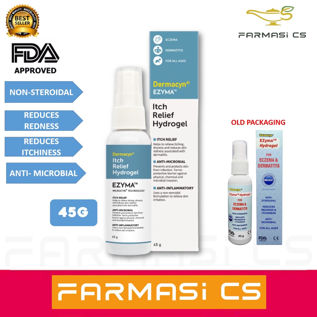 Dermacyn Ezyma Hydrogel 45g (For Eczema & Dermatitis) EXP09/2023 [Non