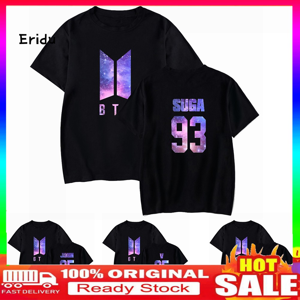 Ez Summer Women Men Short Sleeve Round Neck T Shirt Bts Jin Jimin Fans Support Tee Shopee Singapore - eat sleep roblox t shirt rt