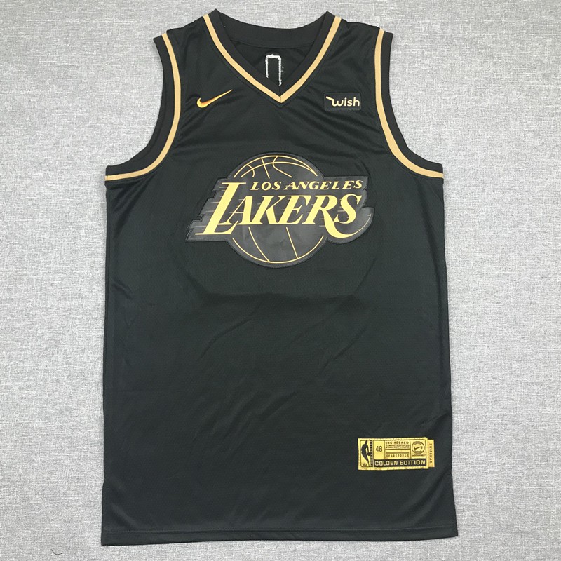 black gold lakers jersey