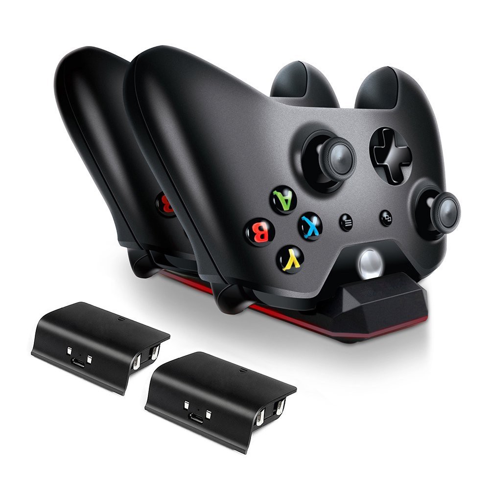 Xbox One Controller Charger Charging Dock With 2 Rechargable Batteries Shopee Singapore