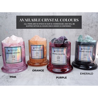 Maison & Co. | Pink Aroma Crystal Diffuser Home Fragrance Pure Essential Oil Natural Scent #3