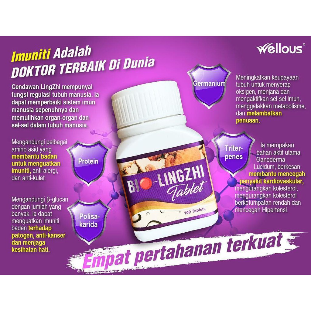Ready Stock Bio Lingzhi Original Tablet Kkm Wellous Beauty Supplement Remove Barcode No Sticker Shopee Singapore