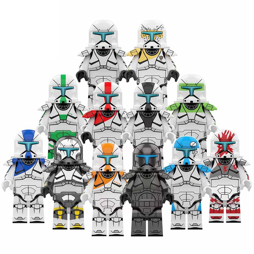 New The Bad Batch Star Wars Minifigures Lego Clone Troopers Blocks Toy