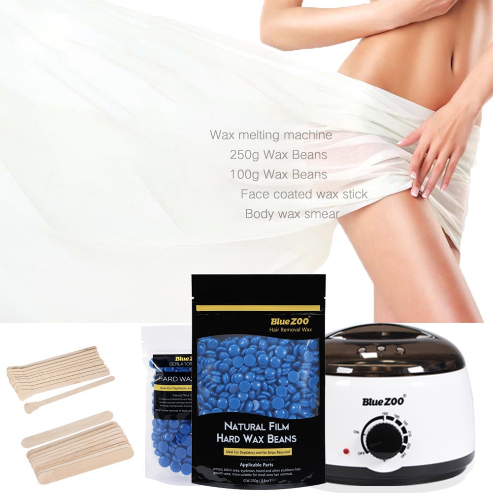 Super Body Hair Removal Set Warmer Heater Machine Wax Beans