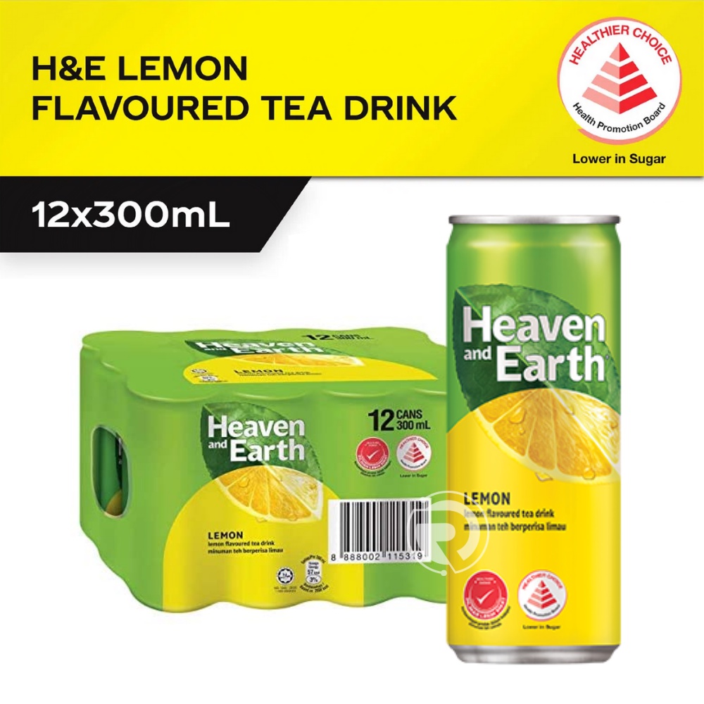 Heaven and Earth Lemon Tea ( 12 Cans x 300ml ) Shopee Singapore