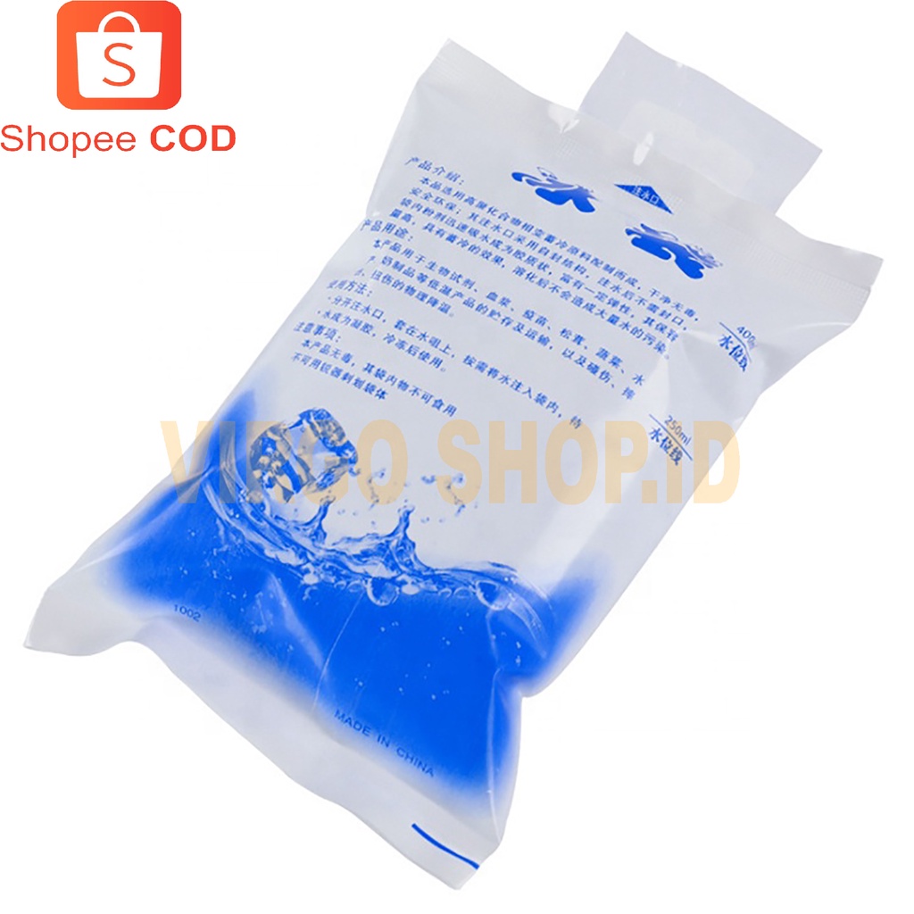 Ice Cooling Water Bag / Ice Gel Pack 200 ml / Blue Cool Jelly Coller ...