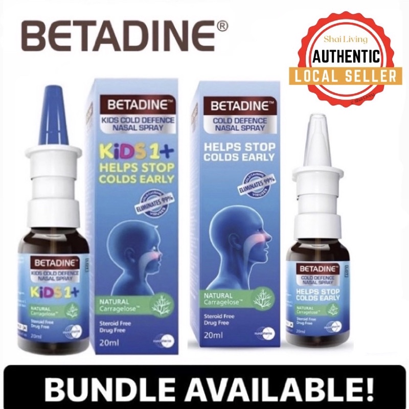Betadine Cold Defence Kids / Adults Nasal Spray 20ml Shopee Singapore
