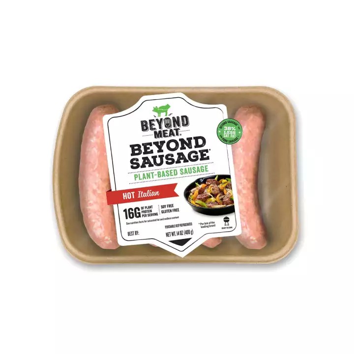 Beyond Meat Frozen Sausage Hot Italian Sausage (Soy Free, Gluten Free