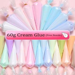 60g Cream Glue Diy Accessories Diy Phone Case Material Diy Handmade Glue Diy Material Antifreeze Simulation Cream Glue #0