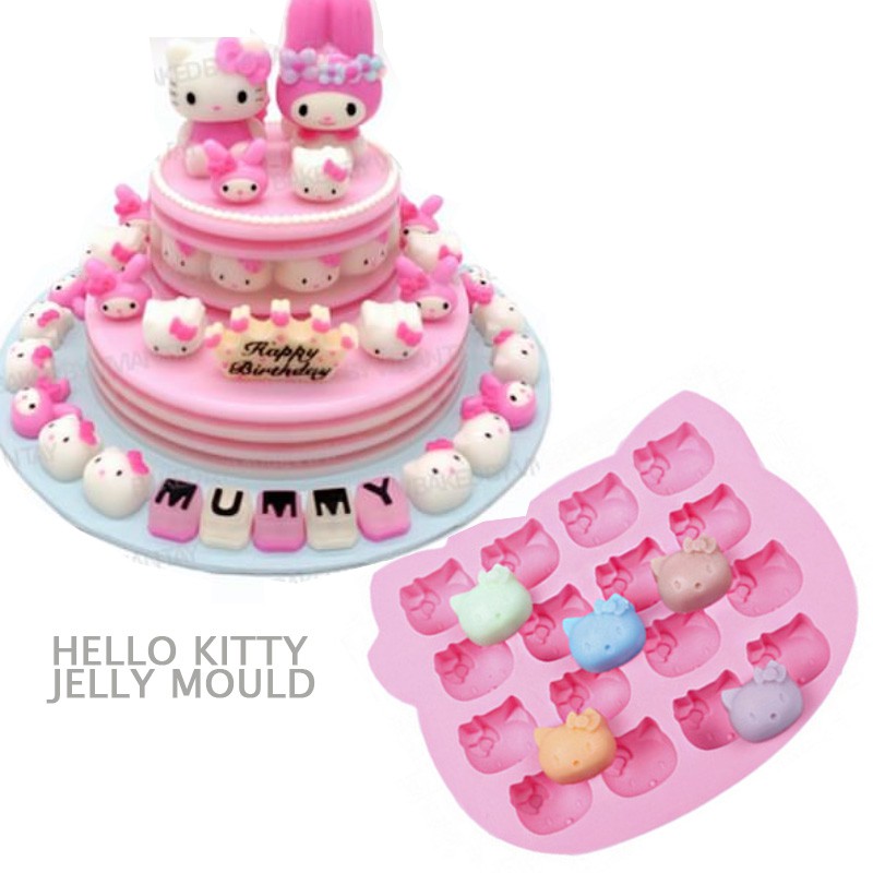 Hello Kitty Jelly Mould Chocolate Silicone Mould Cake Decorating