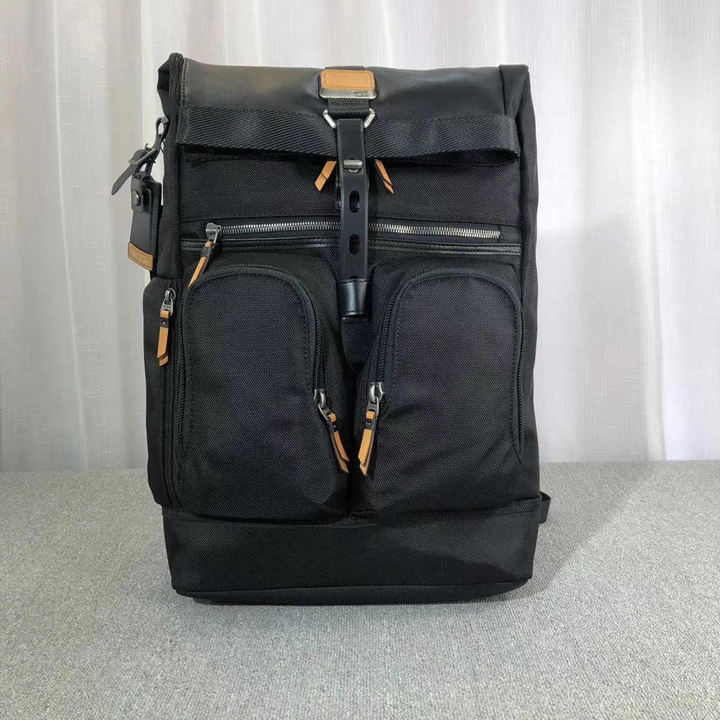 tumi alpha bravo london roll top backpack