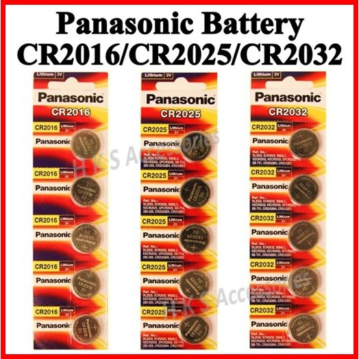 [SG Seller] Panasonic Battery CR2032 CR2025 CR1632 CR1620 CR2016 Button Cell